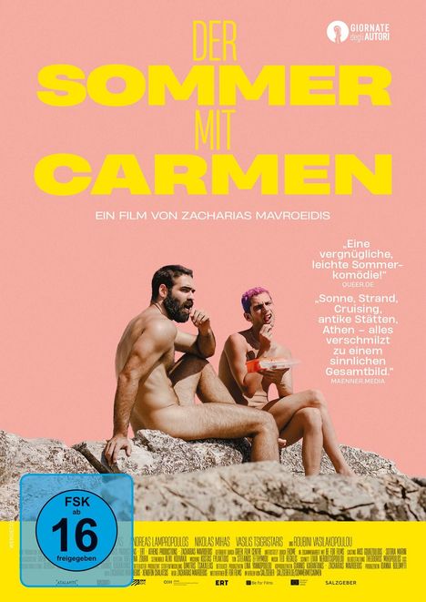 Der Sommer mit Carmen (OmU), DVD