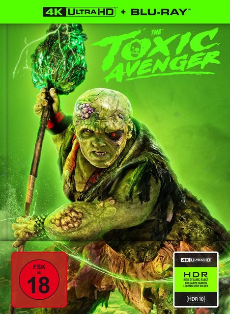 The Toxic Avenger (2025) (Ultra HD Blu-ray & Blu-ray im Mediabook), 1 Ultra HD Blu-ray und 1 Blu-ray Disc