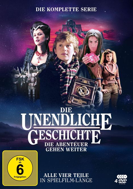 Die unendliche Geschichte - Die Abenteuer gehen weiter, 4 DVDs
