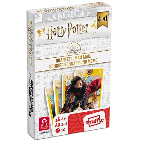 Harry Potter - Quartett 4 in 1, Spiele