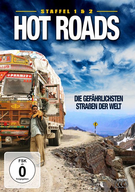 Hot Roads - Die gefährlichsten Straßen der Welt Staffel 1 &amp; 2, 3 DVDs