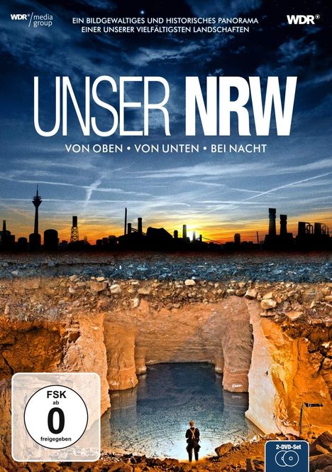 Unser NRW (NRW von oben, von unten und bei Nacht), 2 DVDs