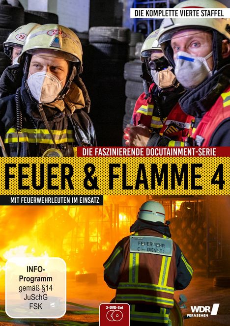 Feuer &amp; Flamme - Mit Feuerwehrmännern im Einsatz Staffel 4, 2 DVDs