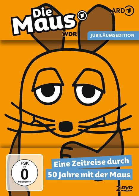 Die Maus - Eine Zeitreise durch 50 Jahre mit der Maus (Jubiläumsedition), 2 DVDs