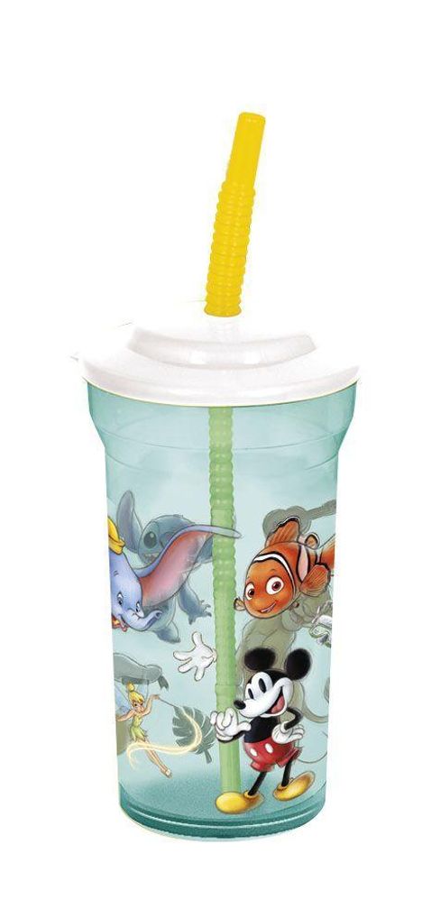 Disney 100 Trinkbecher mit Strohhalm, Diverse