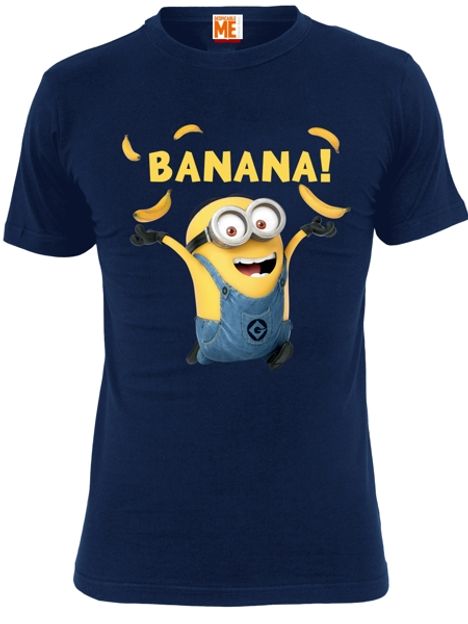 Minions: Banana (Shirt S/Navy), T-Shirt
