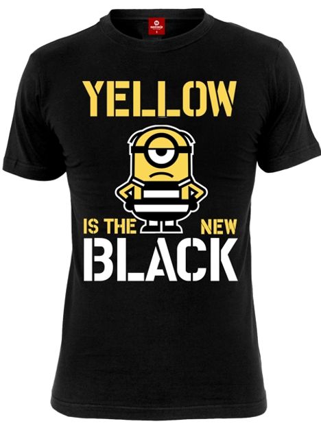 Minions: Yellow Is The New Black (Shirt L/Black), T-Shirt