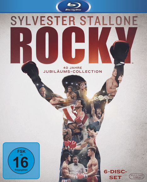 Rocky - The Complete Saga (Blu-ray), 6 Blu-ray Discs