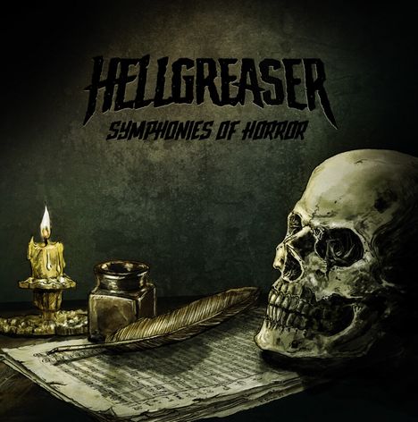 Hellgreaser: Symphonies Of Horror (180g) (Limited Edition) (Clear/Black Vinyl), 1 LP und 1 CD