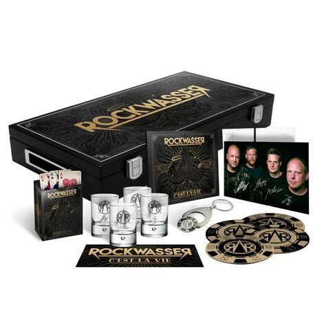 Rockwasser: C'est La Vie (Limited Numbered Boxset), 1 CD und 1 Merchandise