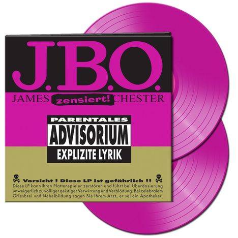 J.B.O.     (James Blast Orchester): Explizite Lyrik (Neon Pink Vinyl), 2 LPs