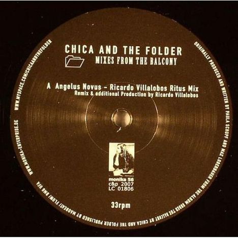 Chica And The Folder: Mixes From The Balcony, Single 12"