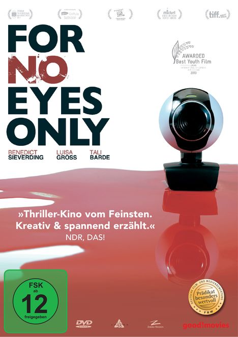 For No Eyes Only, DVD