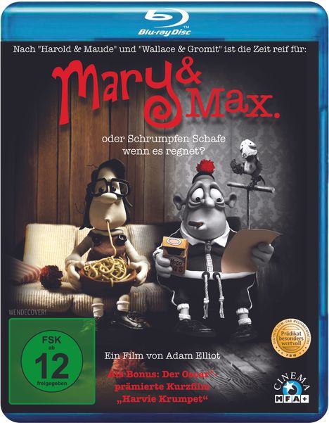 Mary &amp; Max - oder Schrumpfen Schafe, wenn es regnet? (BR), Blu-ray Disc