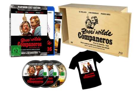 Zwei wilde Companeros (Blu-ray &amp; DVD in Holzkiste), 1 Blu-ray Disc und 1 DVD