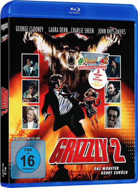 Grizzly 2 (#SchleFaZ - Edition) (Blu-ray &amp; DVD), 1 Blu-ray Disc und 2 DVDs