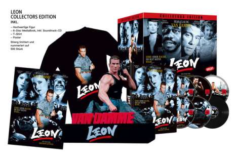 Leon (Büsten Edition) (Blu-ray &amp; DVD im Mediabook), 2 Blu-ray Discs, 3 DVDs und 1 CD