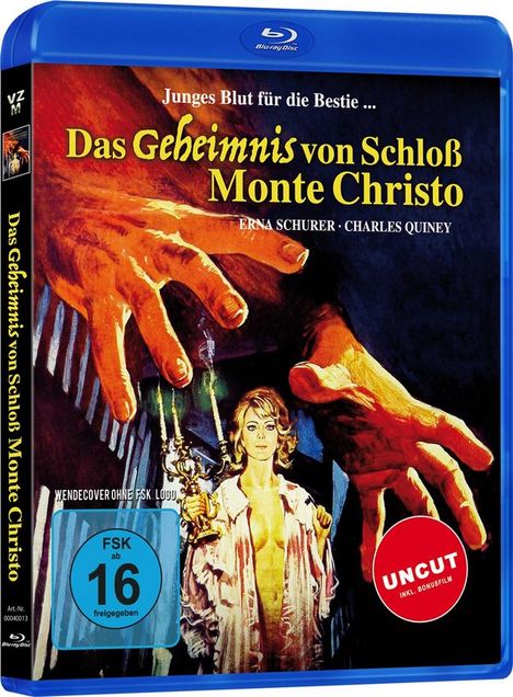 Das Geheimnis von Schloß Monte Christo (Blu-ray), Blu-ray Disc