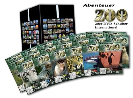 Abenteuer Zoo - Internationale Zoos, 20 DVDs