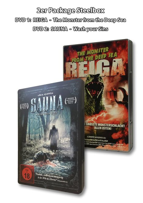 The Monster from the Deep Sea - Reiga / Sauna - Wash your Sins (Steelbook), 2 DVDs