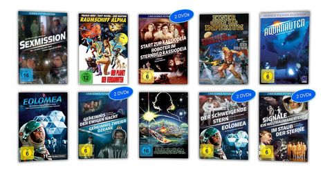 Science-Fiction 10er DVD-Schuber, 14 DVDs