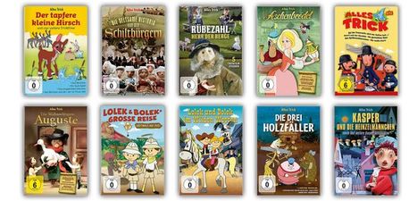 Alles Trick - Zauberhafte Trickfilm-Kult-Klassiker (Edition 2), 10 DVDs