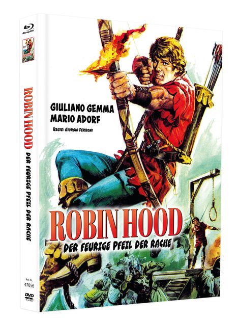 Robin Hood - Der feurige Pfeil der Rache (Blu-ray &amp; DVD im Mediabook), 1 Blu-ray Disc und 2 DVDs