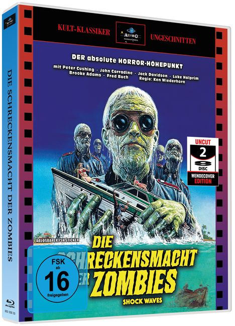 Erwähnte Texte: "Die Schreckensmacht der Zombies", "Der absolute Horror-Höhepunkt". Illustrationen: Zombies und ein Boot.