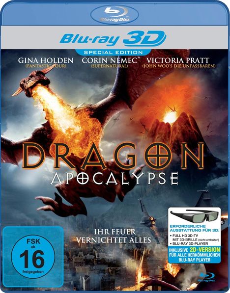 Dragon Apocalypse (3D Blu-ray), Blu-ray Disc