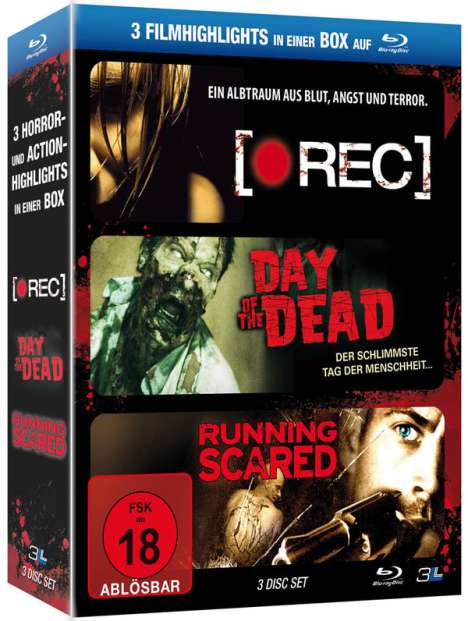 [Rec] / Day of the Dead / Running Scared (Blu-ray), 3 Blu-ray Discs