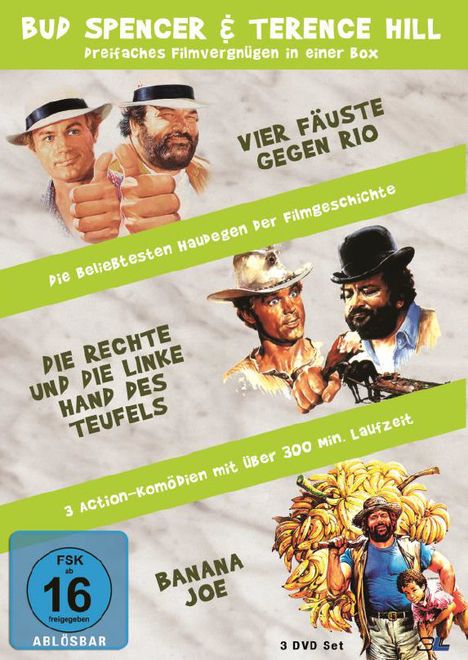 Bud Spencer &amp; Terence Hill - Dreifaches Filmvergnügen in einer Box, 3 DVDs