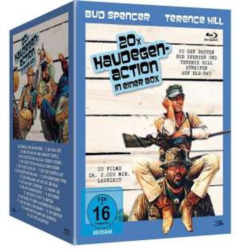 Bud Spencer &amp; Terence Hill - 20x Haudegen-Action (Blu-ray), 20 Blu-ray Discs