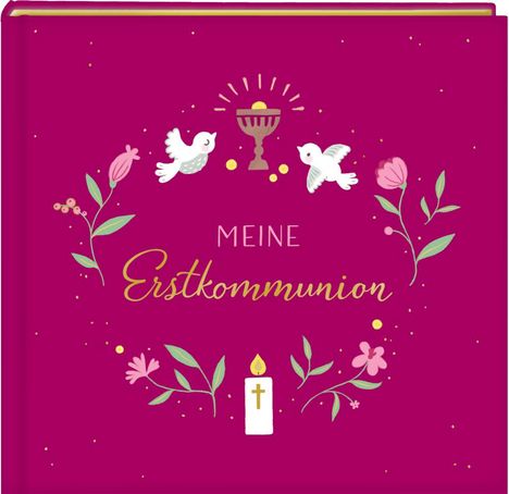 Eintragalbum - Meine Erstkommunion (beerenfarben), Buch