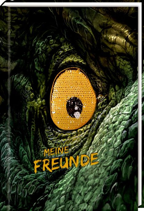 Freundebuch: Meine Freunde - mit Wendepailletten-Patch (T-Rex World), Buch