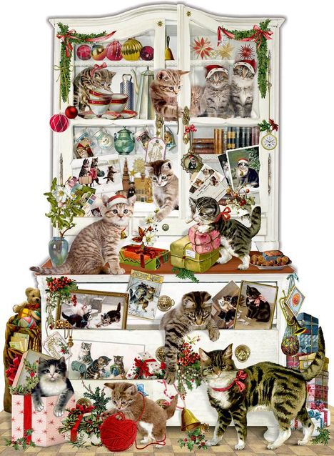 Wand-Adventskalender - Katzen im Advent, Kalender