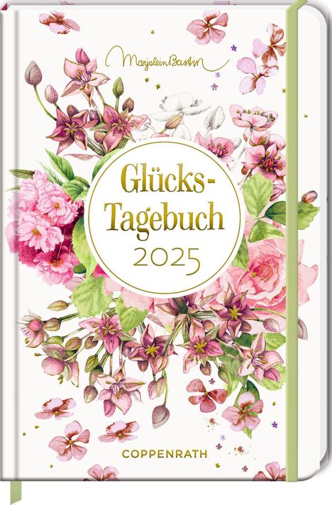 Großer Wochenkalender - GlücksTagebuch 2025 - Marjolein Bastin/rosa, Kalender