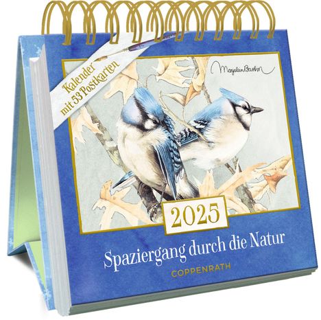 Kalender mit 53 Postkarten: 2025 - Marjolein Bastin - Spaziergang durch die Natur, Kalender