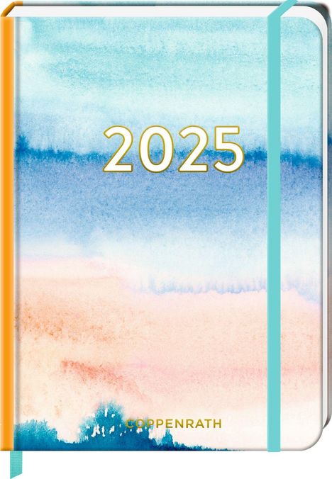 Kleiner Wochenkalender - Mein Jahr 2025 - Aquarell blau, Kalender