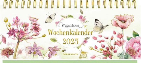 Tischkalender mit Wochenkalendarium: 2025 - Marjolein Bastin - rosa, Kalender