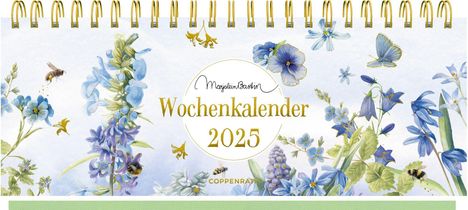 Tischkalender mit Wochenkalendarium: 2025 - Marjolein Bastin - blau, Kalender