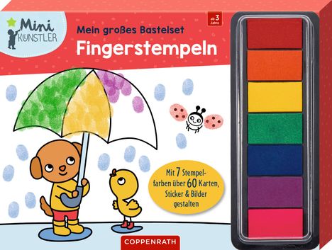 Mein großes Bastelset: Fingerstempeln, Diverse