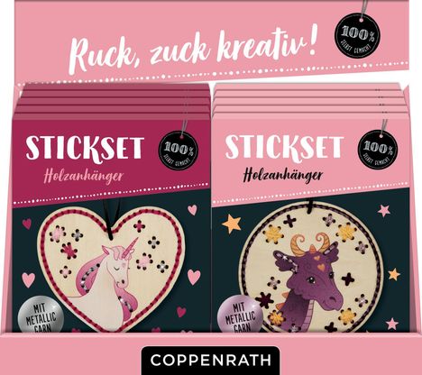 Sticken auf Holzanhängern, Diverse