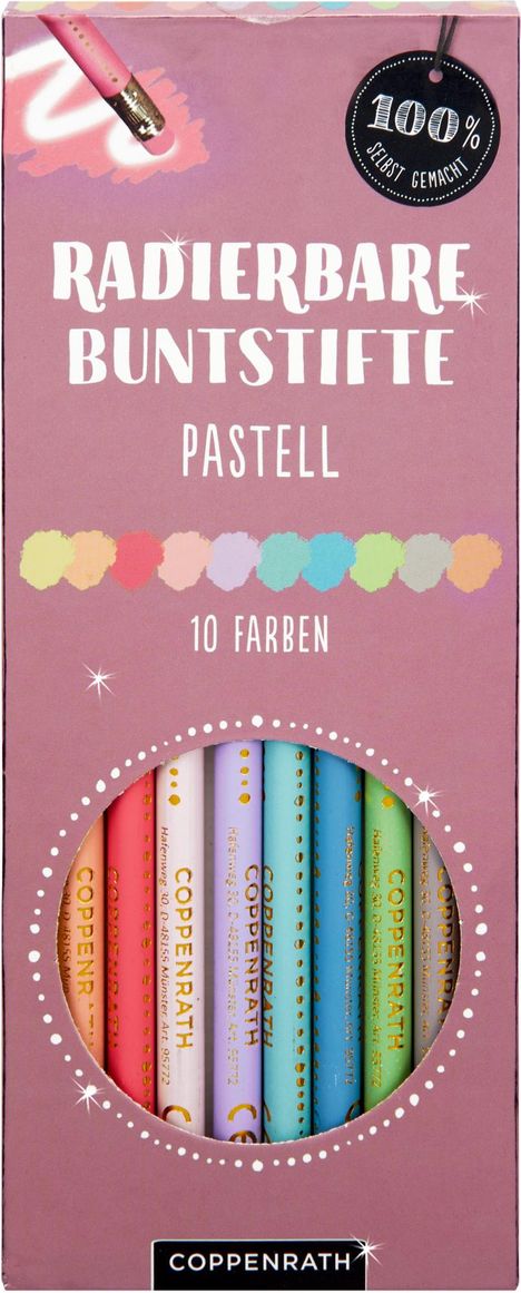 Radierbare Buntstifte Pastell, Diverse