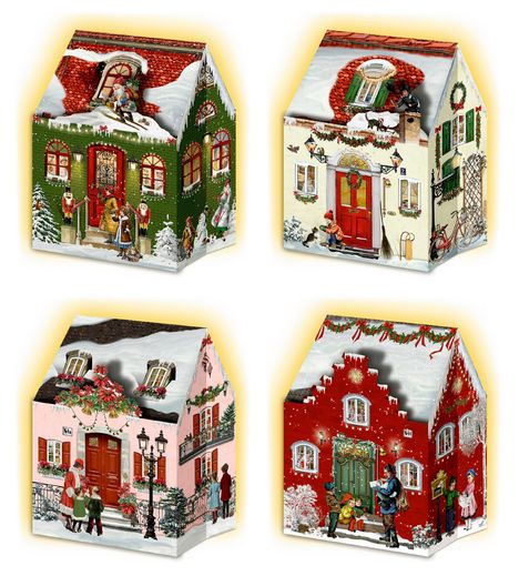 Mini-Adventskalender - Happy Christmas Houses, Kalender