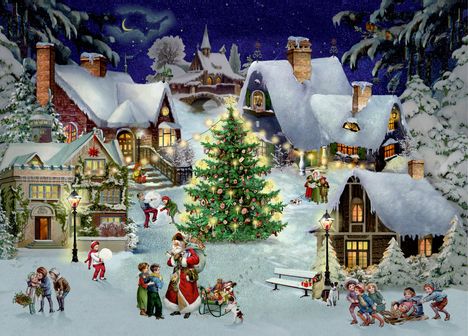 Puzzle - Weihnachten im Dorf, Spiele