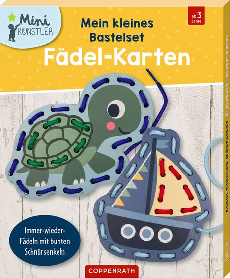 Mein kleines Bastelset: Fädel-Karten, Diverse