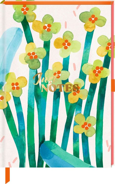 Notizbuch DIN A5 - Just Notes (Little yellow Flowers), Diverse