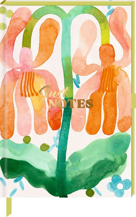 Notizbuch DIN A5 - Just Notes (Orange Flower), Diverse