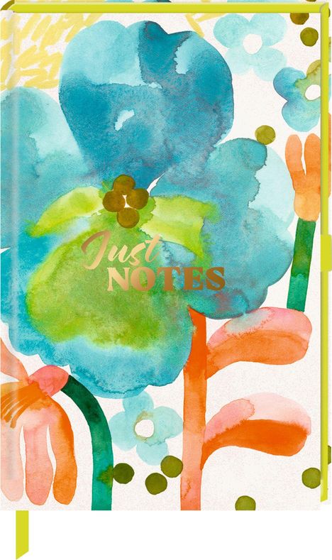 Notizbuch DIN A6 - Just Notes (Blue Flower), Diverse