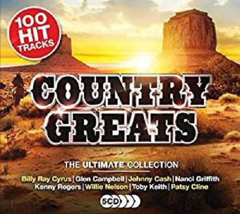 Country Greats: The Ultimate Collection, 5 CDs